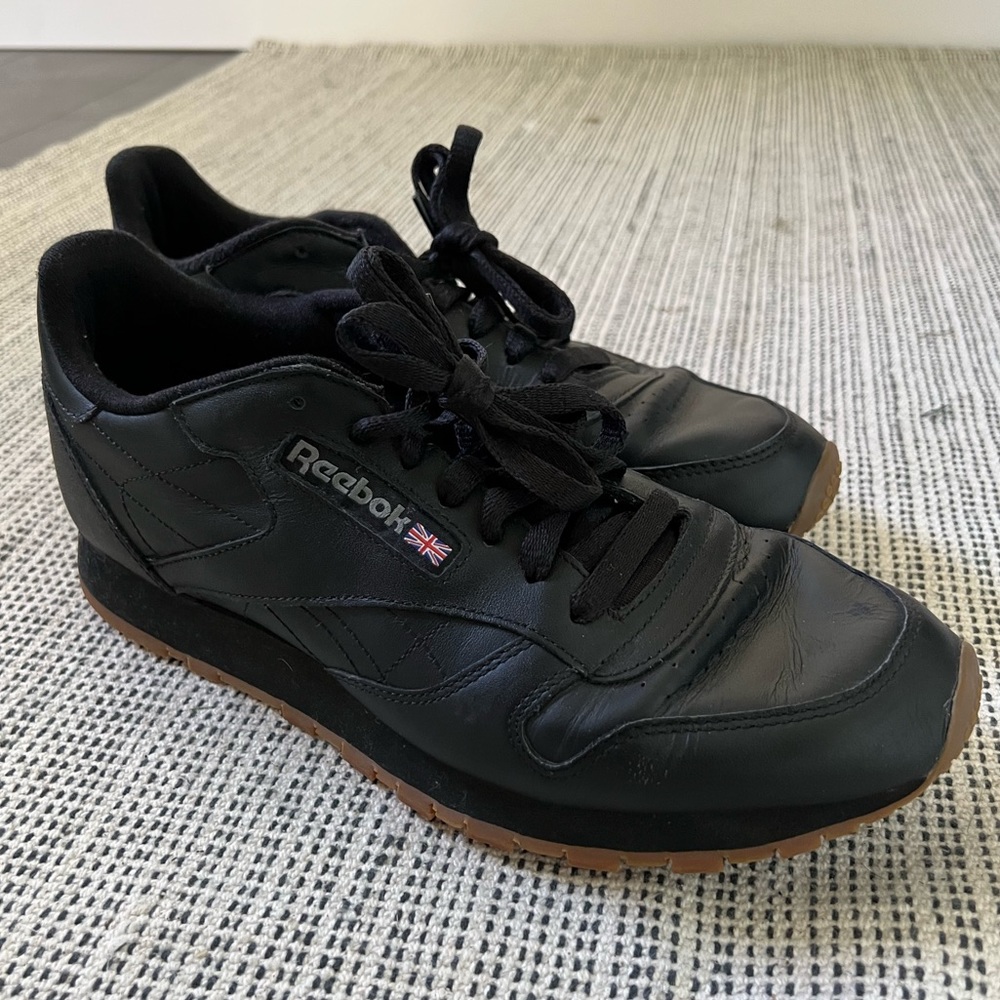 Reebok Classic Black Sneaker with Gum Sole
